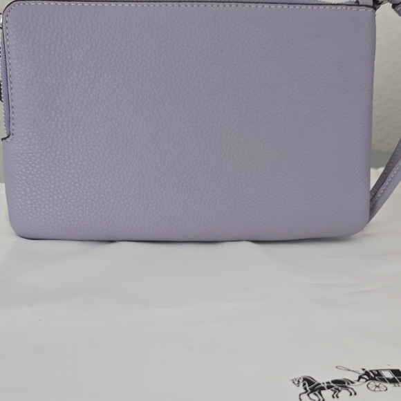 Coach White and Purple Clutch with Signature Monogram - Picture 5 of 16
